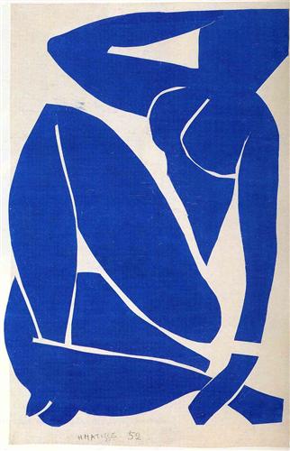 «Голубая обнаженная», 1952 год «Голубая обнаженная», 1952 год