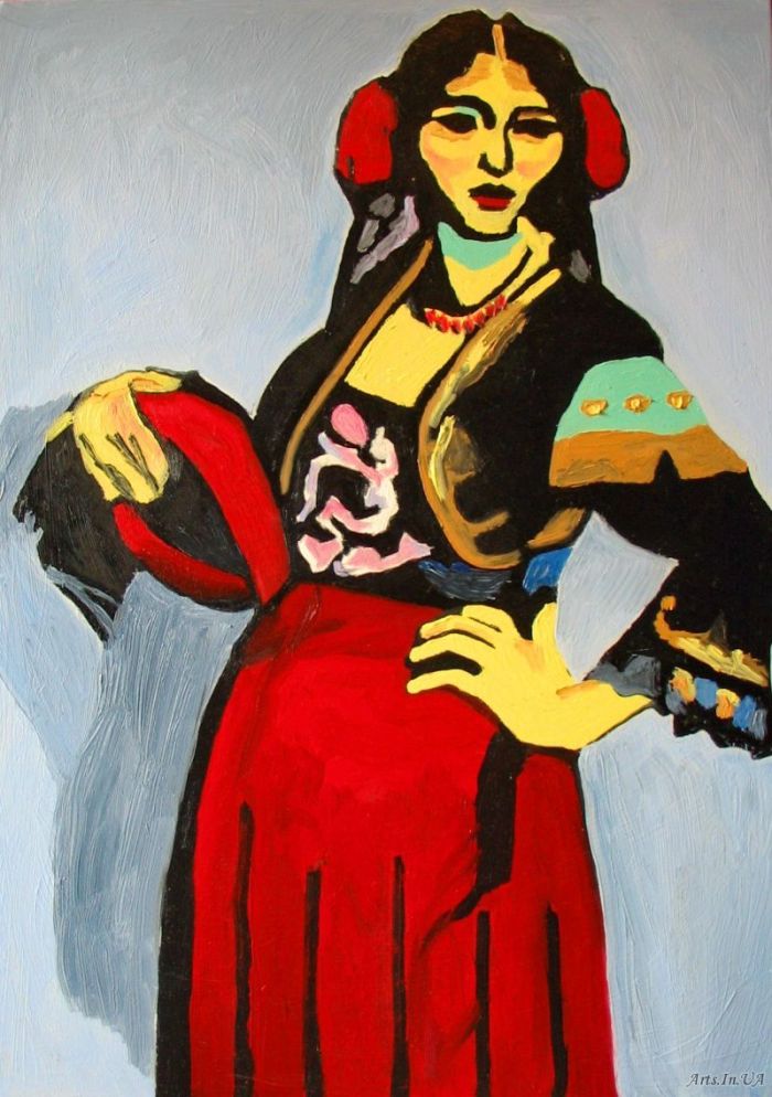 «Испанка с бубном», 1909 «Испанка с бубном», 1909