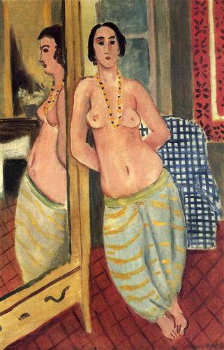 «Стоящая одалиска, отражающаяся в зеркале», 1923 «Стоящая одалиска, отражающаяся в зеркале», 1923